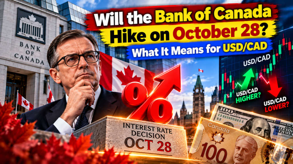 Will the Bank of Canada Hike on October 28? What It Means for USD/CAD