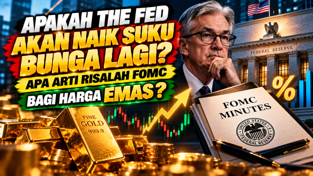 Apakah The Fed Akan Naikkan Suku Bunga Lagi? Arti Risalah FOMC bagi Emas