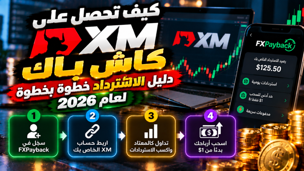 دليل كاش باك XM خطوة بخطوة 2026